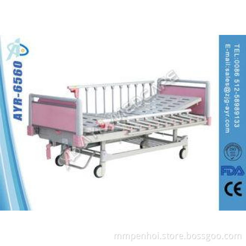 2 Functions Manual Collapsible Pediatric Hospital Bed With